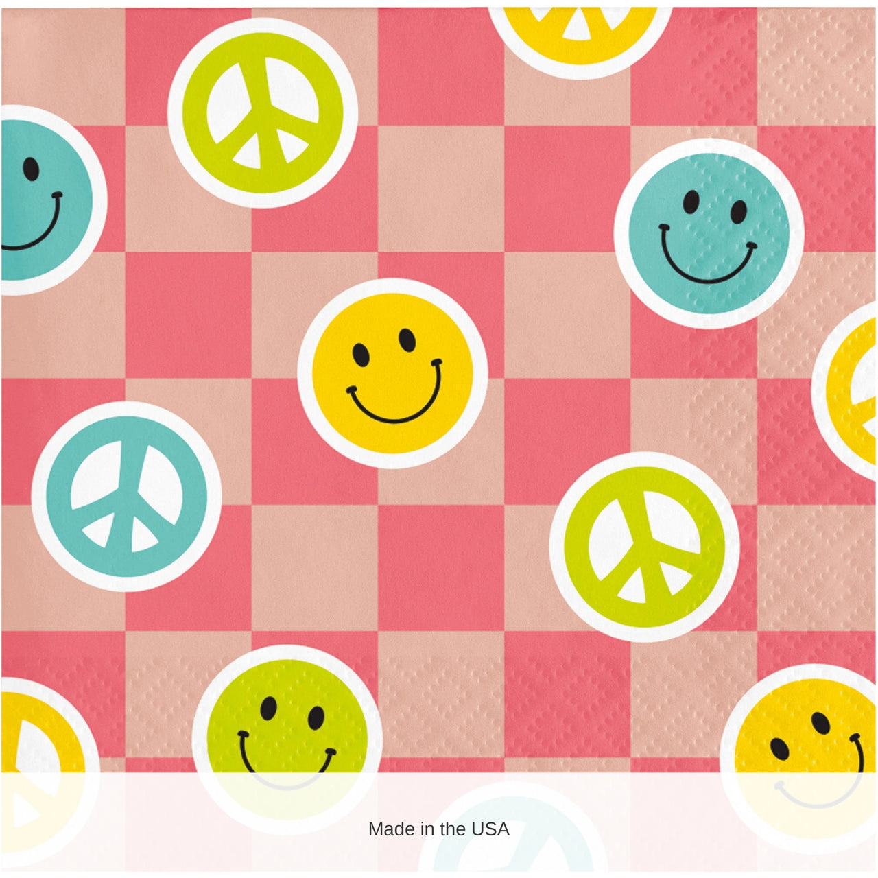 192/Case Bulk Flower Power Beverage 2Ply Napkin