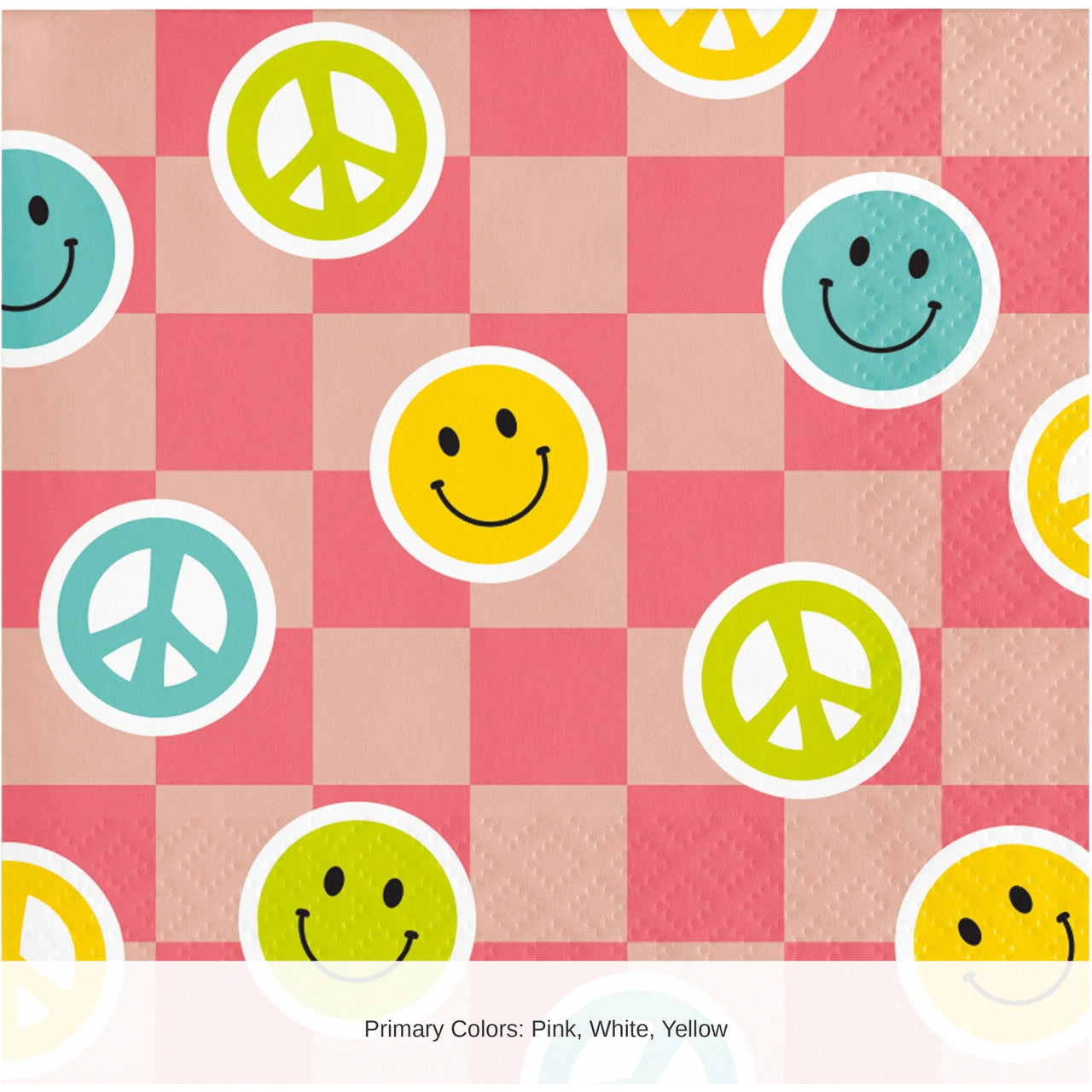 192/Case Bulk Flower Power Beverage 2Ply Napkin