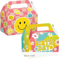 24/Case Bulk Flower Power Treat Box w/ Dimensional Attachment