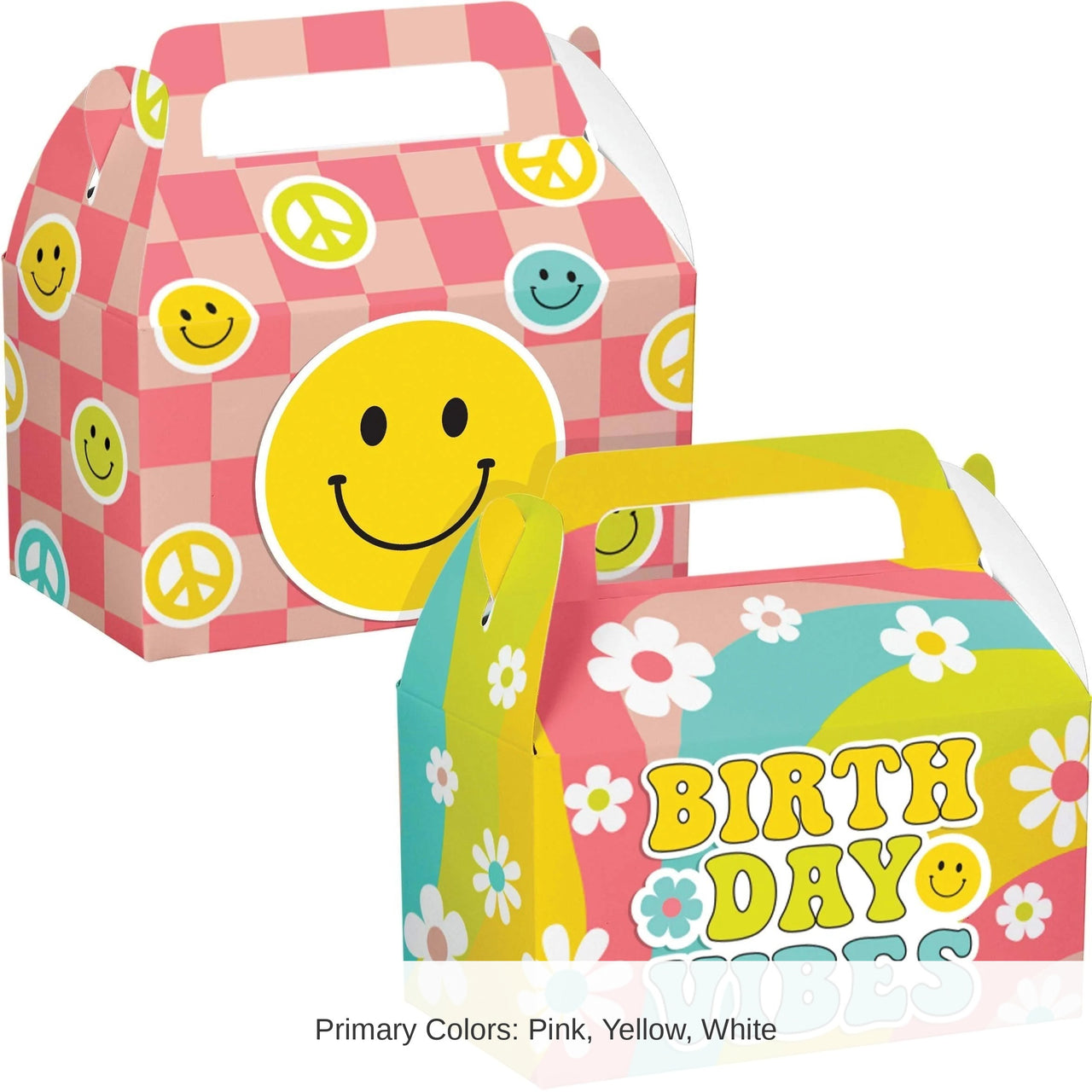 24/Case Bulk Flower Power Treat Box w/ Dimensional Attachment