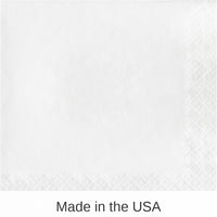 900/Case Bulk White 2 Ply Luncheon Napkins