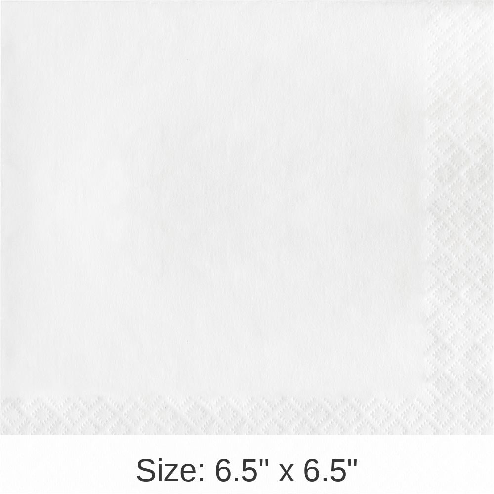 900/Case Bulk White 2 Ply Luncheon Napkins