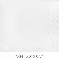 900/Case Bulk White 2 Ply Luncheon Napkins
