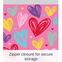 120/Case Bulk Multicolor Valentines Sandwich Bags w/ Zipper,