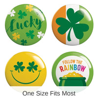 48/Case Bulk St Patricks Day Wearable Buttons