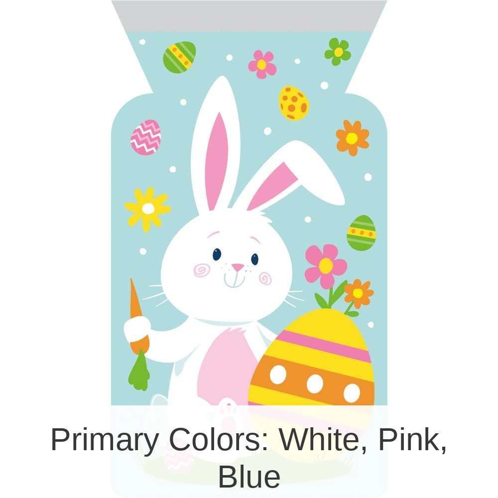 144/Case Bulk Easter Characters Cello Bag with Zipper