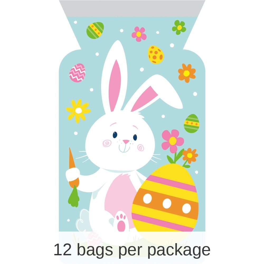 144/Case Bulk Easter Characters Cello Bag with Zipper