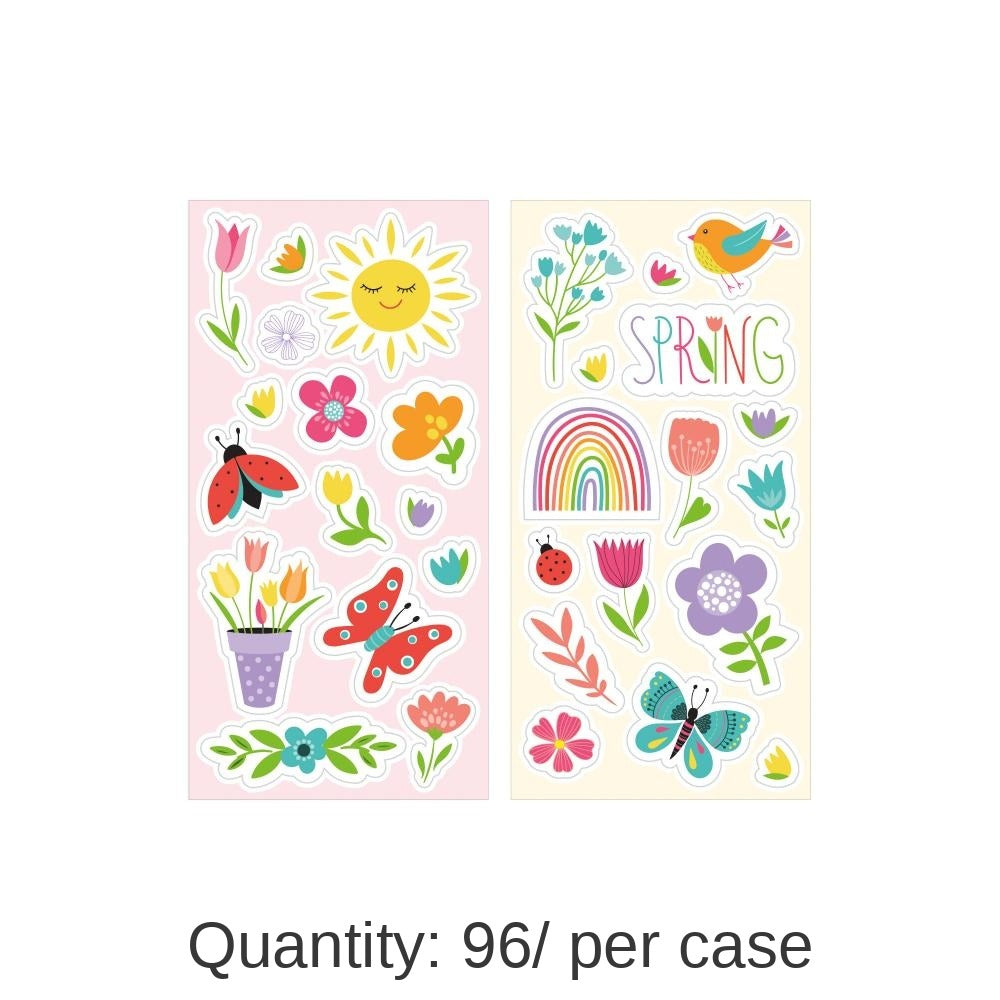 96/Case Bulk Spring Stickers