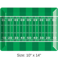 12/Case Bulk Tailgate Decor Plastic Tray, Football 10