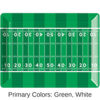 12/Case Bulk Tailgate Decor Plastic Tray, Football 10