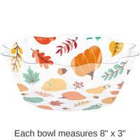 12/Case Bulk Thanksgiving Fluted Bowl 8