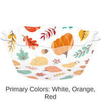 12/Case Bulk Thanksgiving Fluted Bowl 8