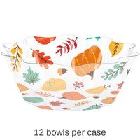 12/Case Bulk Thanksgiving Fluted Bowl 8