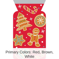 144/Case Bulk Gingerbread Cello Bag with Zipper