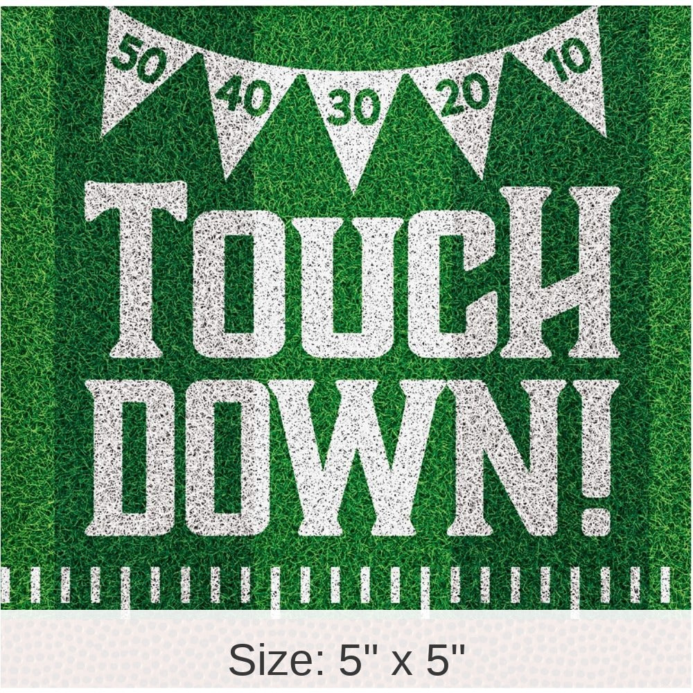 192/Case Bulk Tailgate Time Paper Beverage Napkin