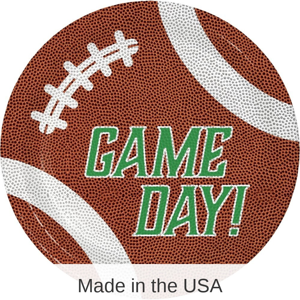 96/Case Bulk Tailgate Time Paper Dessert Plate