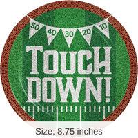 96/Case Bulk Tailgate Time Paper Dinner Plate