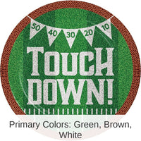 96/Case Bulk Tailgate Time Paper Dinner Plate