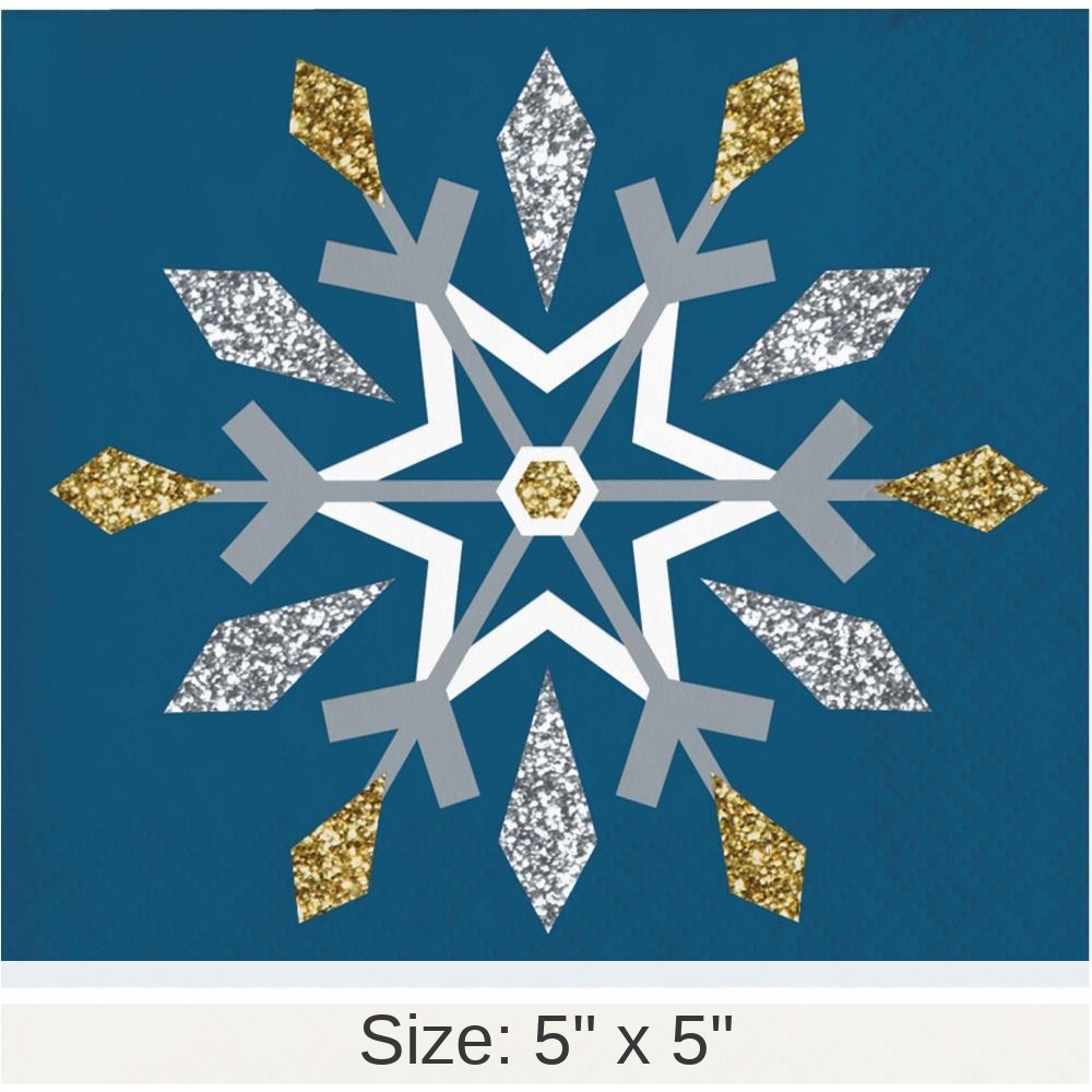 192/Case Bulk Whimsical Winter Paper Beverage Napkin