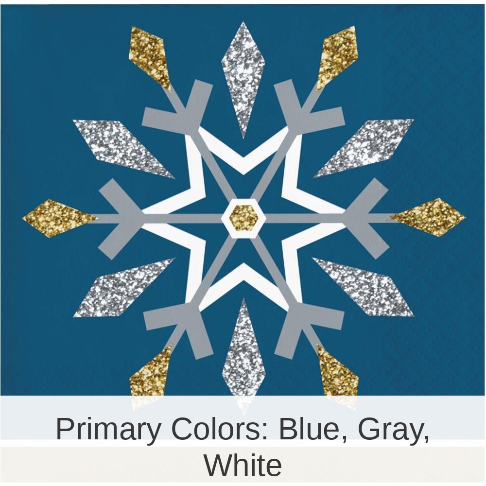 192/Case Bulk Whimsical Winter Paper Beverage Napkin