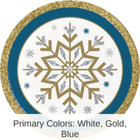 96/Case Bulk Whimsical Winter Paper Dessert Plate