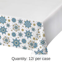 12/Case Bulk Whimsical Winter Paper Tablecover, Border Print