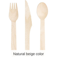 288/Case Bulk Natural Wooden Cutlery, Assorted