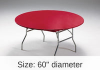 12/Case Bulk Red Stay Put Round Table Covers