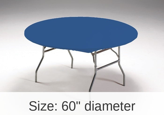 12/Case Bulk Royal Blue Stay Put Round Table Covers