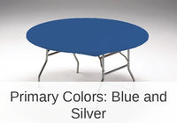 12/Case Bulk Royal Blue Stay Put Round Table Covers