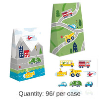 96/Case Bulk Transportation Time City Life Favor Bags
