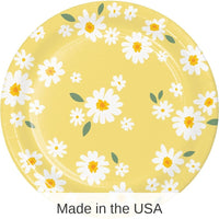 96/Case Bulk Sweet Daisy Paper Dinner Plate