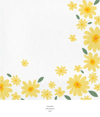 192/Case Bulk Sweet Daisy Paper Lunch Napkin