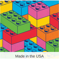 192/Case Bulk Block Bash Toy Blocks Paper Beverage Napkins