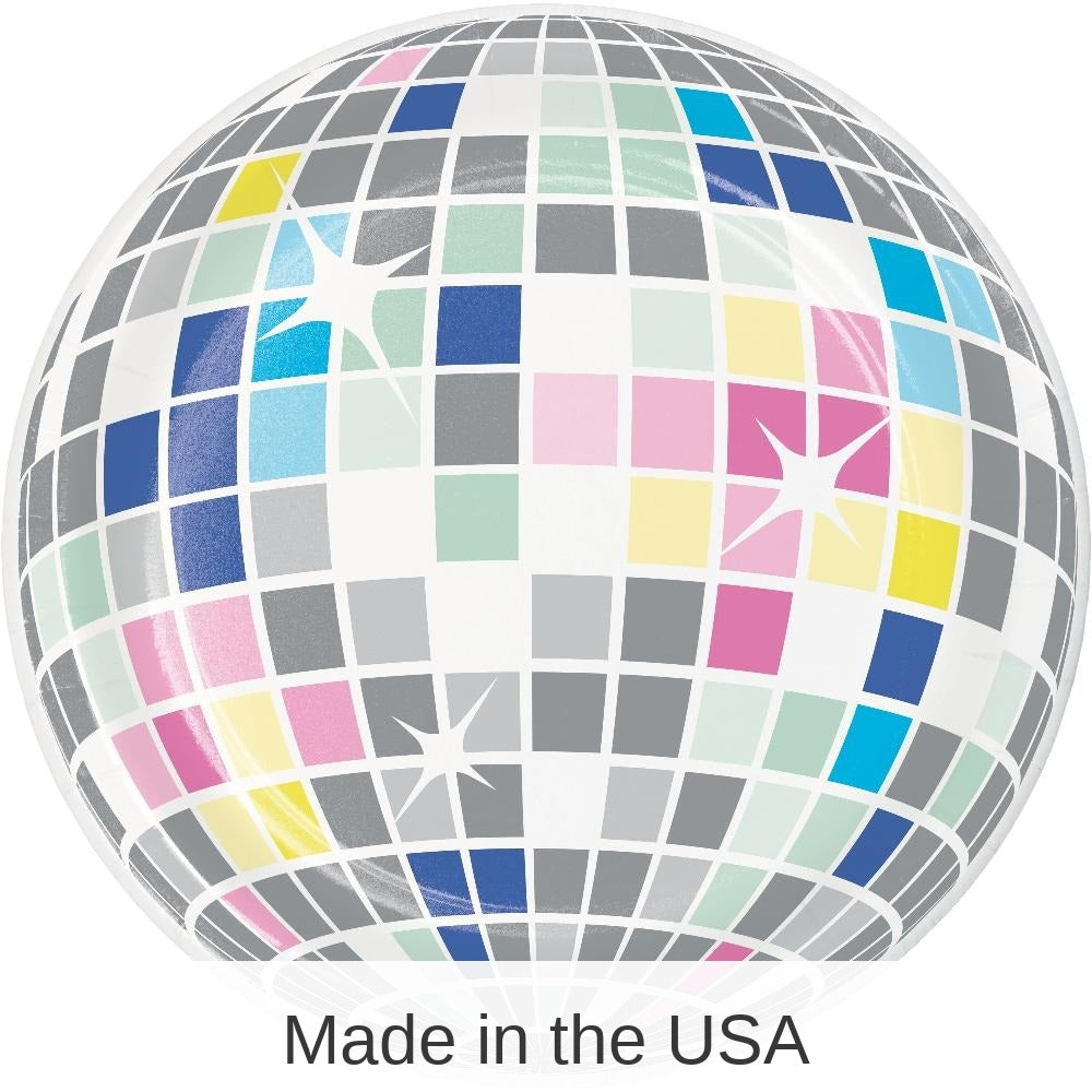 96/Case Bulk Birthday Beats Disco Party Disco Ball Paper Dessert Plates