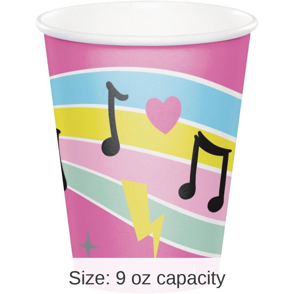 96/Case Bulk Birthday Beats Disco Party 9 Oz Cups