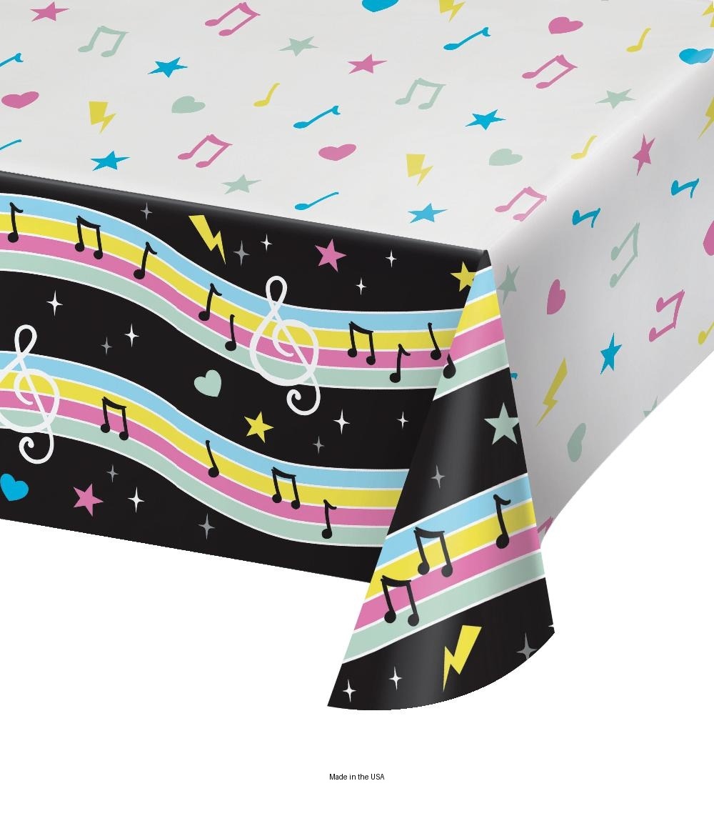 6/Case Bulk Birthday Beats Disco Party Paper Tablecloths