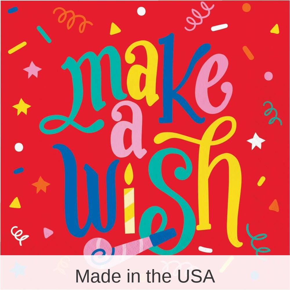 192/Case Bulk Hats Off Birthday Paper Lunch Napkin