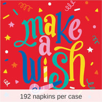 192/Case Bulk Hats Off Birthday Paper Lunch Napkin