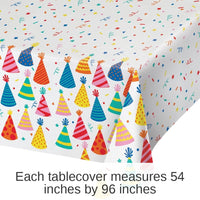 6/Case Bulk Hats Off Birthday Tablecover, Paper 54