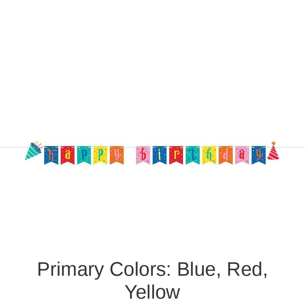 12/Case Bulk Hats Off Birthday Banner
