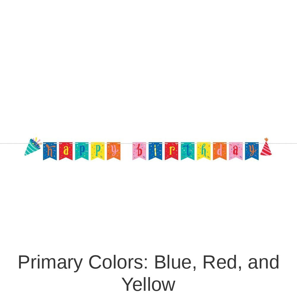 12/Case Bulk Hats Off Birthday Banner