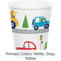 96/Case Bulk Transportation Time City Life 9 Oz Cups