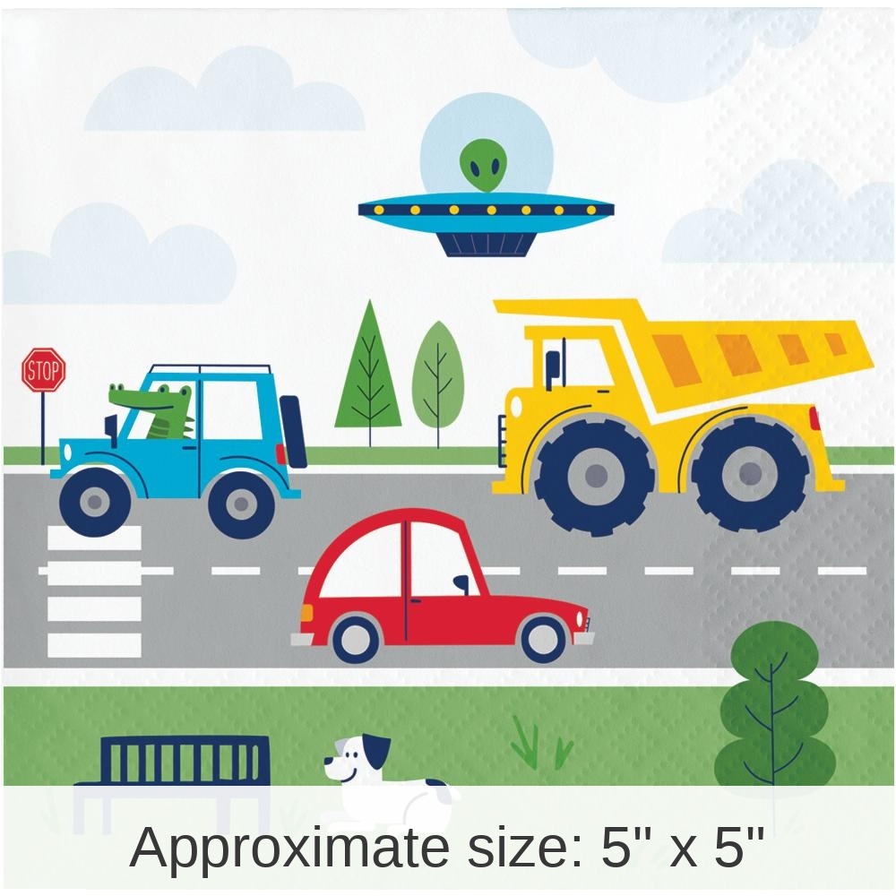 192/Case Bulk Transportation Time City Life Paper Beverage Napkins