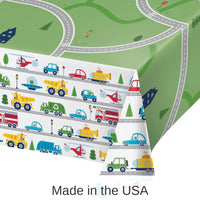 6/Case Bulk Transportation Time City Life Paper Tablecloths