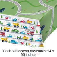 6/Case Bulk Transportation Time City Life Paper Tablecloths