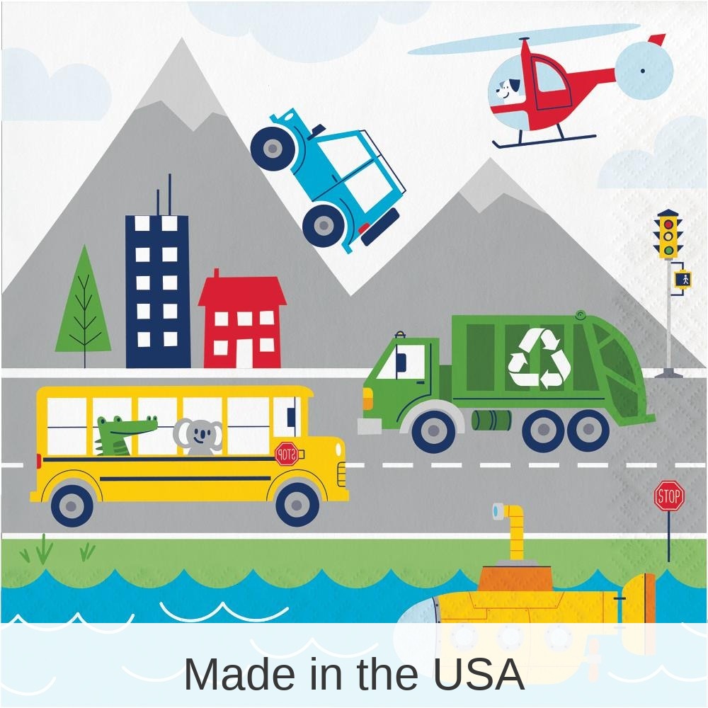 192/Case Bulk Transportation Time City Life Paper Napkins