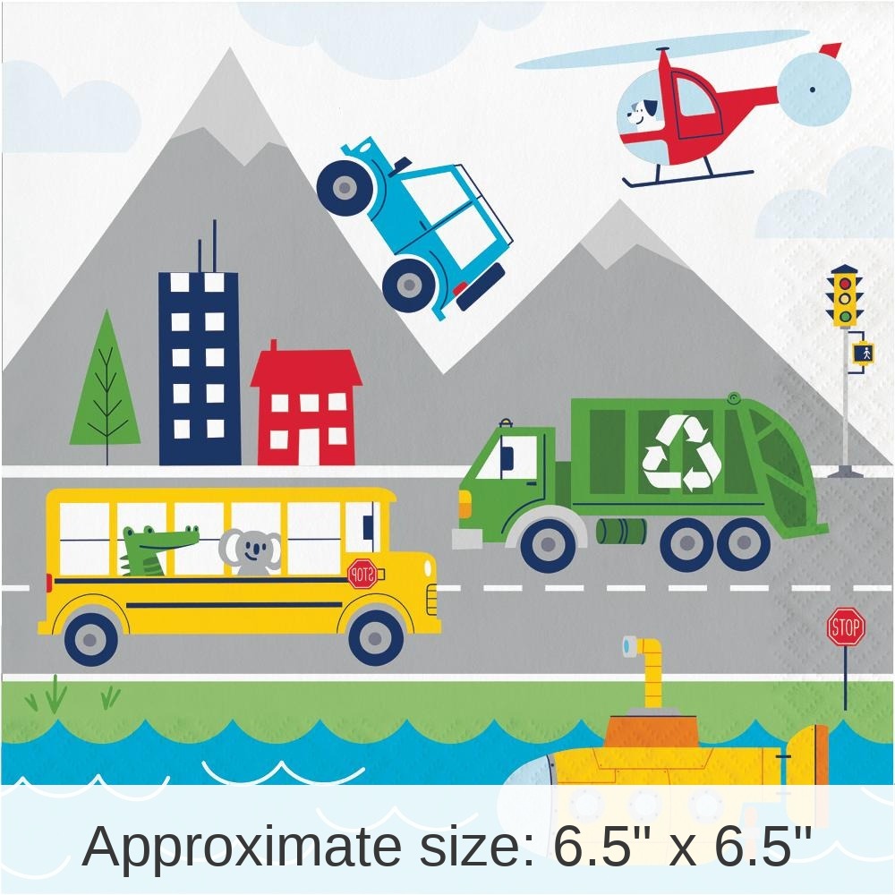 192/Case Bulk Transportation Time City Life Paper Napkins