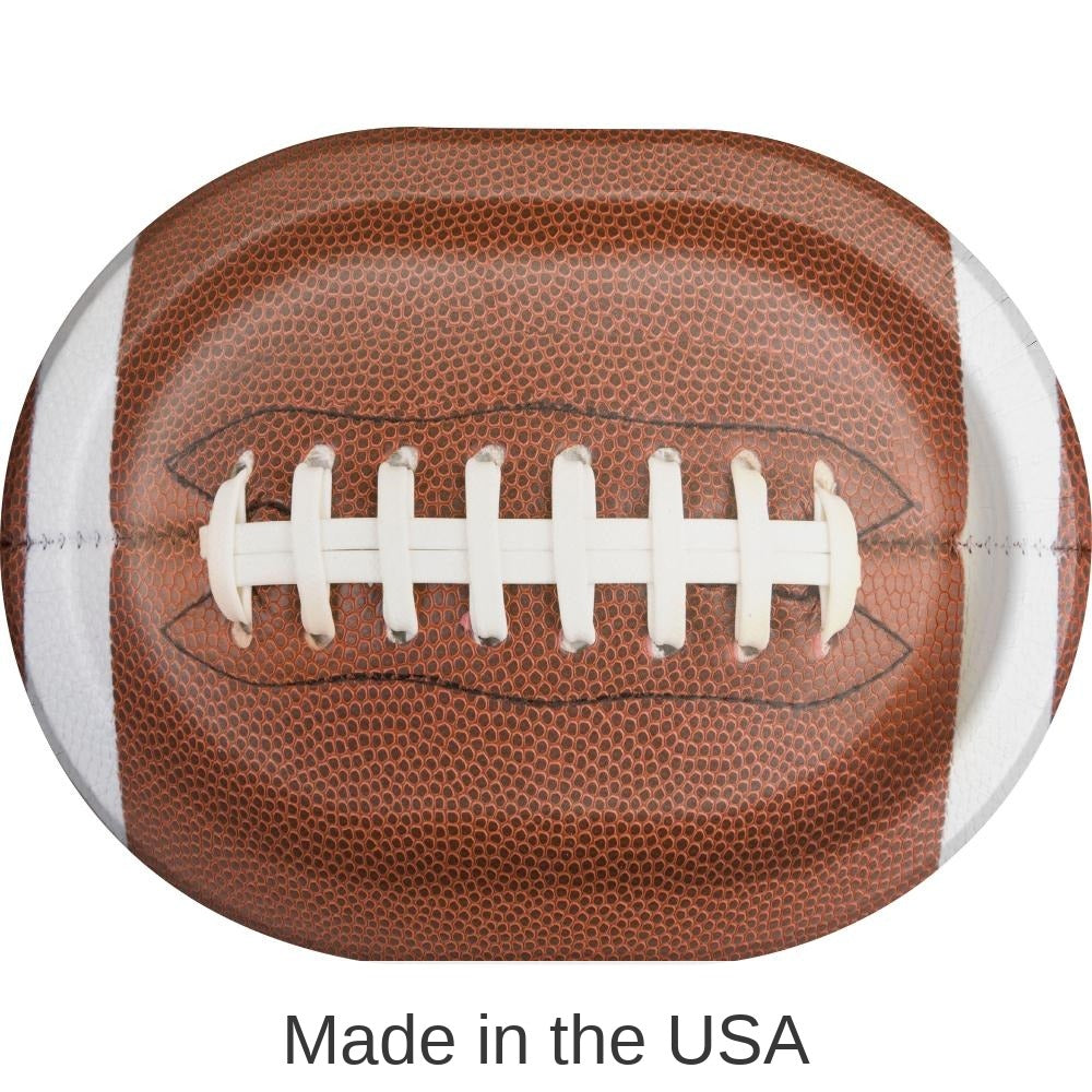 96/Case Bulk Touchdown Time Paper Oval Platter