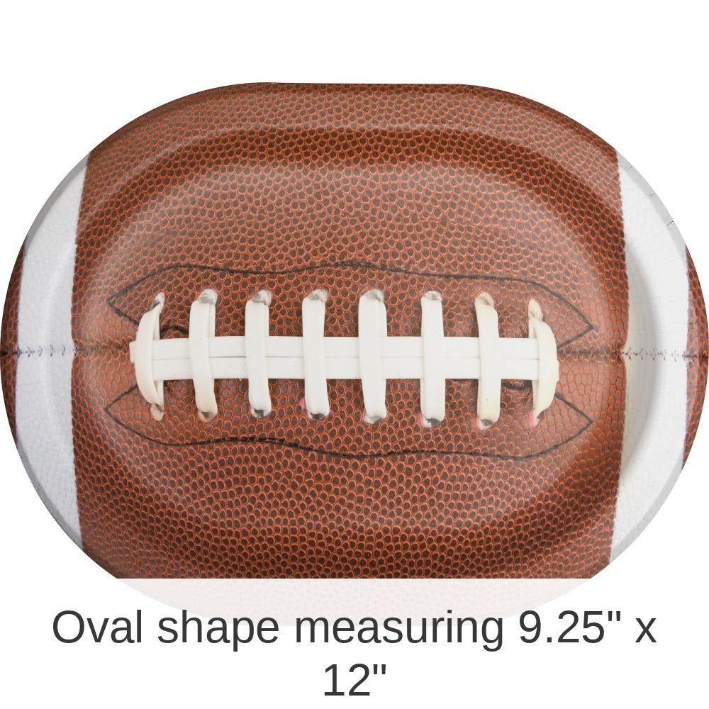 96/Case Bulk Touchdown Time Paper Oval Platter